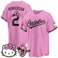 Baltimore Orioles #2 Gunnar Henderson Pink Puhics Meow KT Vapor Premier Limited Stitched Jersey