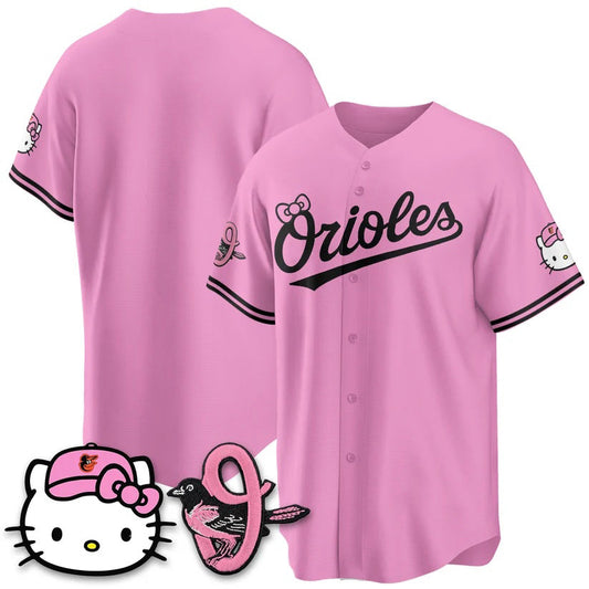 Baltimore Orioles Pink Puhics Meow KT Vapor Premier Limited Stitched Jersey