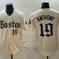 Boston Red Sox #19 Roman Anthony Cream Gothic Vapor Limited Stitched Baseball Jersey