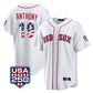 Boston Red Sox #19 Roman Anthony Player White USA 250 Fourth of July Home Game Stitched Baseball Jersey