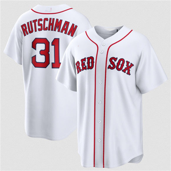 Boston Red Sox #31 Adley Rutschman White Cool Base Stitched Baseball Jersey