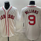 Boston Red Sox #9 Ted Williams White Cool Base Stitched Baseball Jersey