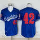 Brooklyn Dodgers #42 Jackie Robinson Royal Stitched Baseball Jersey