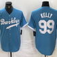 Brooklyn Dodgers #99 Joe Kelly Light Blue Cooperstown Collection Cool Base Baseball Jerseys