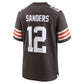 C.Browns #12 Shedeur Sanders  2025 Draft Game Stitched American Football Jerseys