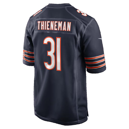 C.Bears #31 Dillon Thieneman Navy 2026 Draft First Round Pick No. 25 Team Game Stitched Football American Jersey