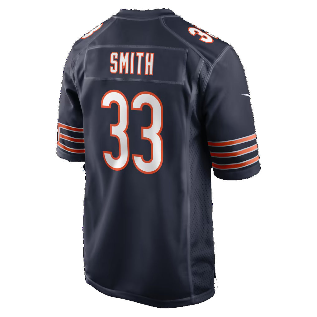 C.Bears #33 Keidron Smith Navy Team Game Football Jersey