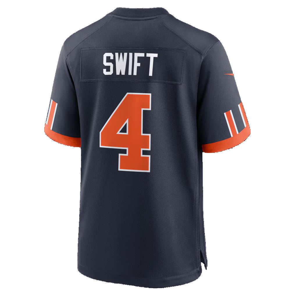 C.Bears #4 D'Andre Swift Navy 2026 Rivalries Collection Game Football Jersey