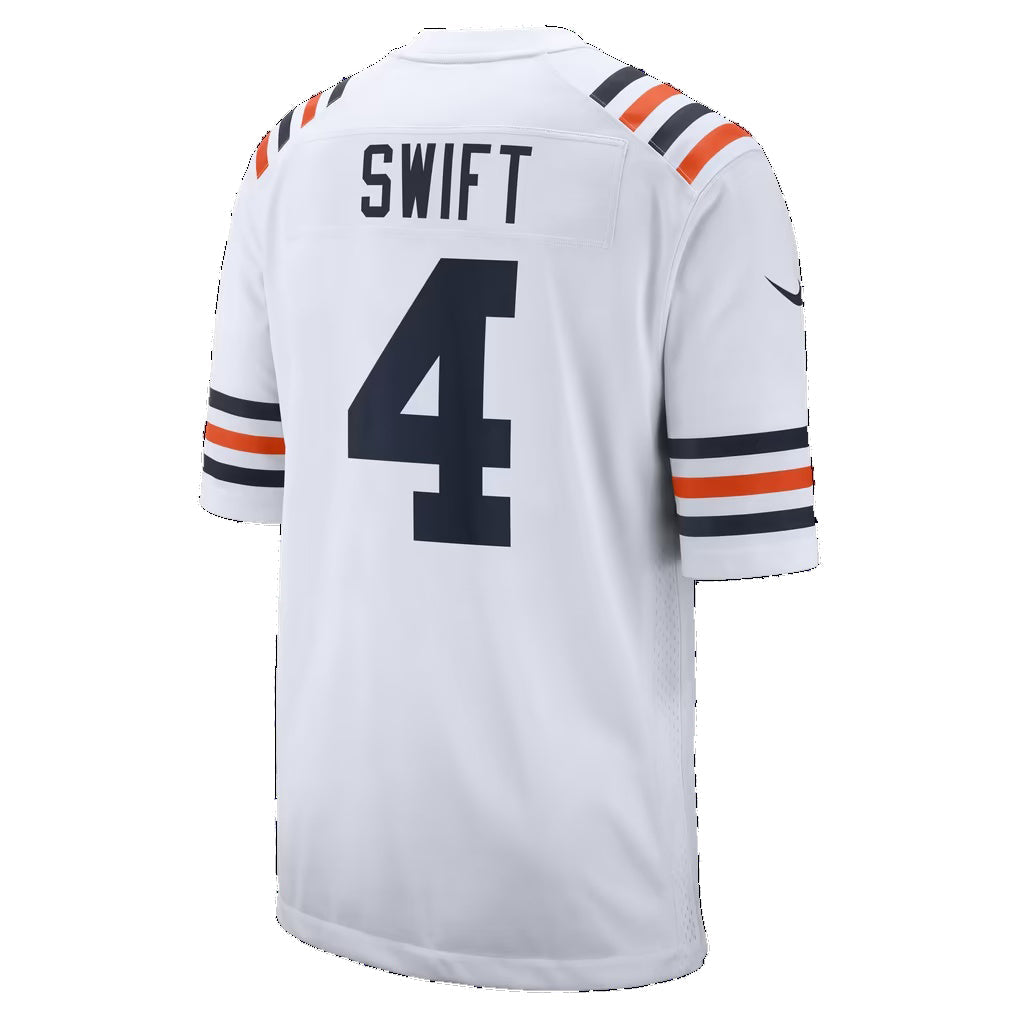 C.Bears #4 D'Andre Swift White Alternate Game Football Jersey