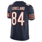 C.Bears #84 Colston Loveland Navy Team Vapor F.U.S.E. Stitched Limited Football Jersey