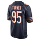 C.Bears #95 Shemar Turner Navy Team Game American Football Jerseys