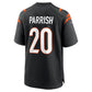 C.Bengals #20 Lemar Parrish Black Team Retired Game Football Jersey