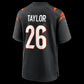 C.Bengals #26 Ja'Sir Taylor Black Team Game Stitched Football American Jersey