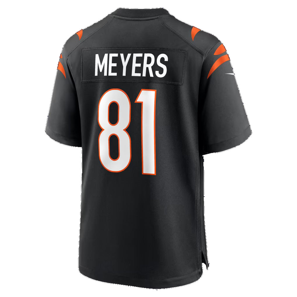 C.Bengals #81 Dohnte Meyers Black Team Game Football Jersey