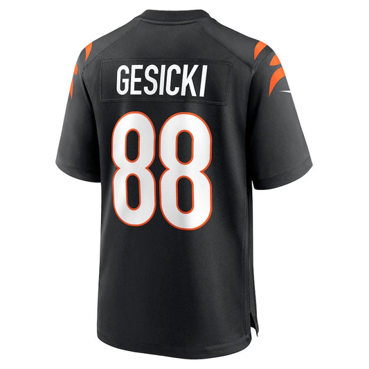 C.Bengals #88 Mike Gesicki Black Game Stitched American Football Jerseys