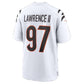 C.Bengals #97 Dexter Lawrence II White Game Football Jersey