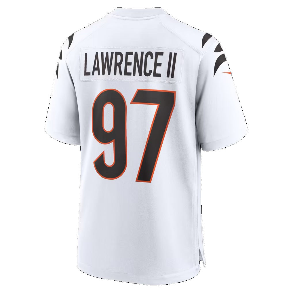 C.Bengals #97 Dexter Lawrence II White Game Football Jersey