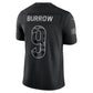 C.Bengals #9 Joe Burrow Black 2026 Salute to Service Stitched Limited Football Jersey