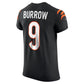 C.Bengals #9 Joe Burrow Black Vapor Elite Stitched American Football Jerseys