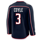 C.Blue Jackets #3 Charlie Coyle Navy Home Hockey Jerseys