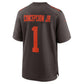 C.Browns #1 KC Concepcion Jr. Brown Alternate Game Football Jersey