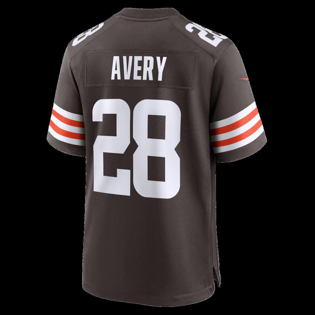 C.Browns #28 Tre Avery Brown Team Game Stitched American Football Jerseys