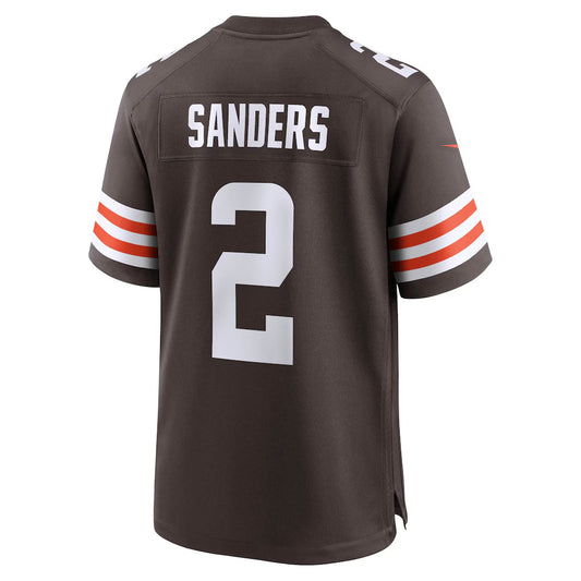 C.Browns #2 Shedeur Sanders Brown Game Stitched American Football Jerseys