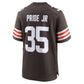 C.Browns #35 Toriano Pride Jr. Brown Team Game Football Jersey