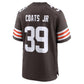 C.Browns #39 Michael Coats Jr. Brown Team Game Football Jersey