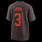 C.Browns #3 Jerry Jeudy Brown Alpha Dawg Game Stitched American Football Jerseys