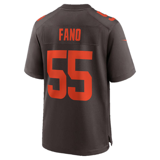 C.Browns #55 Spencer Fano Brown 2026 Draft First Round Pick No. 9 Alpha Dawg Alternate Game Stitched American Football Jerseys