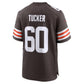 C.Browns #60 Nadame Tucker Brown Team Game Football Jersey