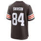 C.Browns #84 Messiah Swinson Brown Team Game Football Jersey