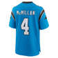 C.Panthers #4 Tetairoa McMillan Blue Alternate Game Stitched American Football Jerseys