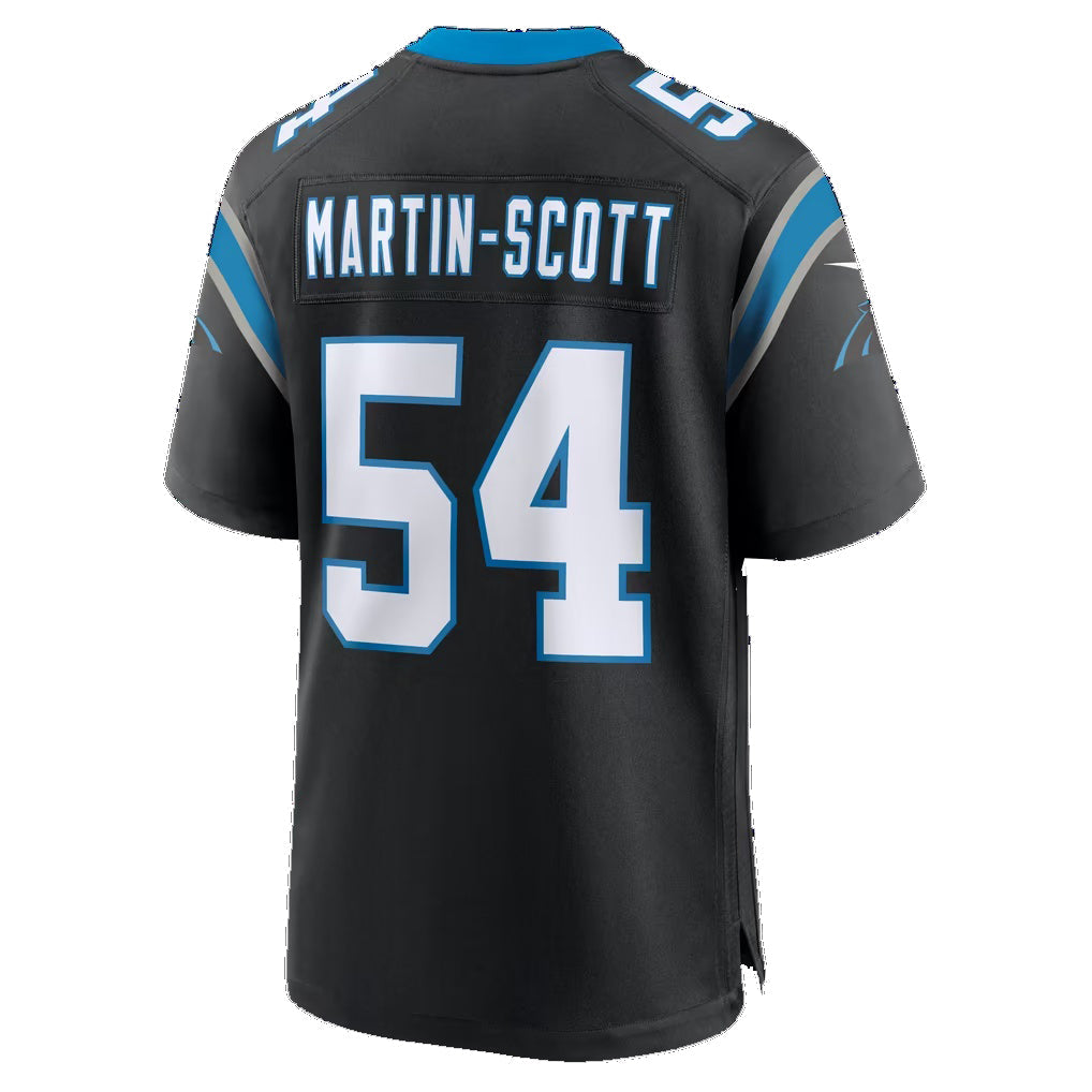 C.Panthers #54 Bam Martin Scott Black Team Game Football Jersey