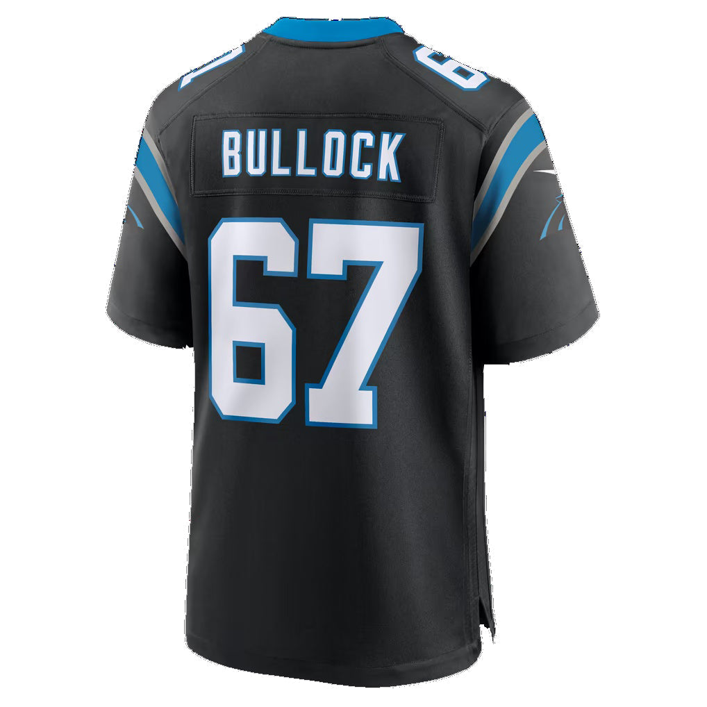 C.Panthers #67 Corey Bullock Black Team Game Football Jersey