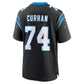 C.Panthers #74 Jake Curhan Black Team Game Stitched American Football Jerseys