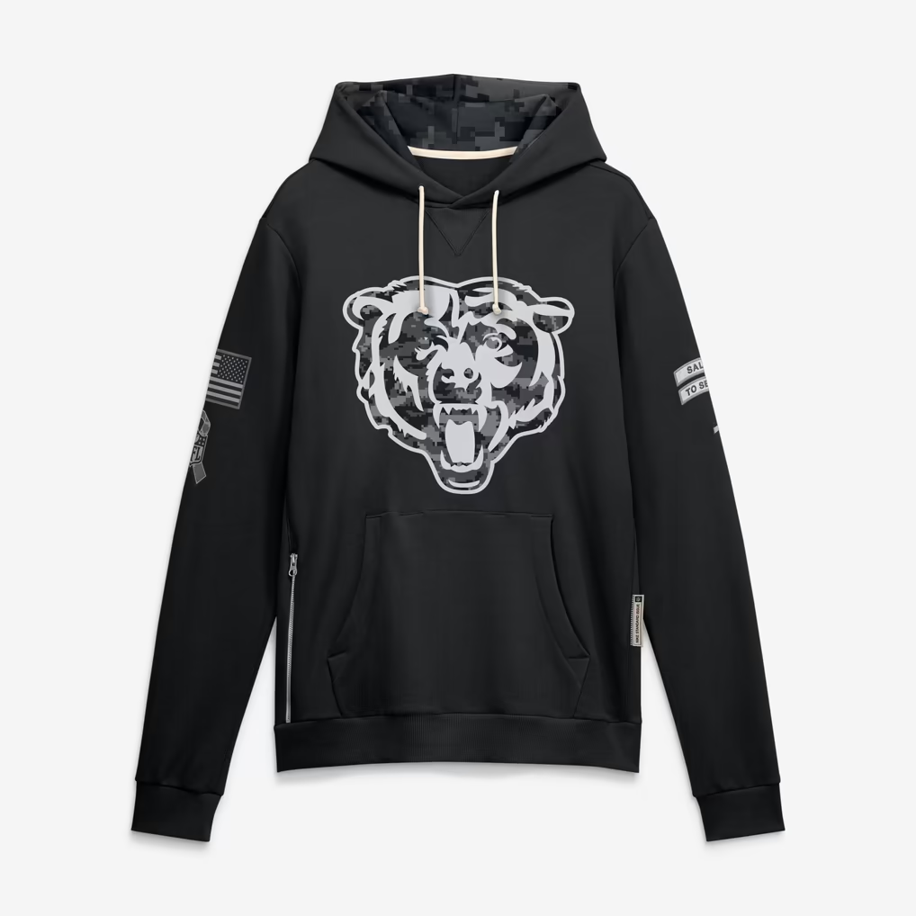 C.Bears 2026 Salute To Service Club Pullover Hoodie Cheap sale Birthday and Christmas gifts Stitched American Football Jersey
