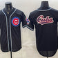 Chicago Cubs Team Big Logo 2026 Fashion Replica Black Out Stitched Jersey