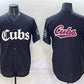 Chicago Cubs Team Big Logo Black 'Gothic North Side Edition' Vapor Premier Limited Stitched Baseball Jersey