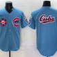 Chicago Cubs Team Big Logo Blue 2025 Tokyo Series 2nd Alternate Limited Stitched Baseball Jersey