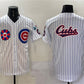 Chicago Cubs Team Big Logo White 2025 Tokyo Series Limited Stitched Baseball Jersey