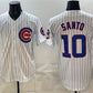 Chicago Cubs #10 Ron Santo White Cool Base Stitched Baseball Jersey