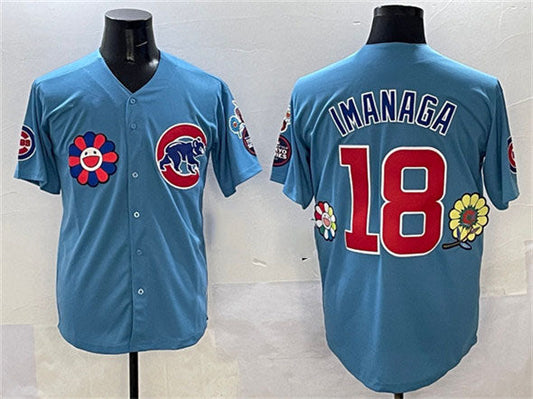 Chicago Cubs #18 Shōta Imanaga Blue 2025 Tokyo Series 2nd Alternate Limited Stitched Baseball Jersey