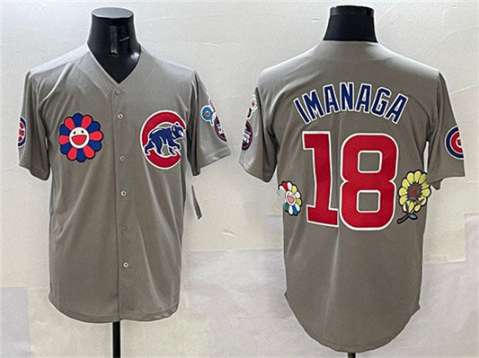 Chicago Cubs #18 Shōta Imanaga Gray 2025 Tokyo Series Limited Stitched Baseball Jersey