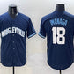 Chicago Cubs #18 Shota Imanaga Navy City Connect Stitched Baseball Jersey