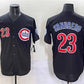 Chicago Cubs #23 Ryne Sandberg Black Limited Stitched Baseball Jersey