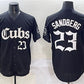 Chicago Cubs #23 Ryne Sandberg Black 'Gothic North Side Edition' Vapor Premier Limited Stitched Baseball Jersey