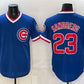 Chicago Cubs #23 Ryne Sandberg Royal 150th Anniversary Throwback Vapor Limited Stitched Jersey