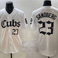 Chicago Cubs #23 Ryne Sandberg White 'Gothic North Side Edition' Vapor Premier Limited Stitched Baseball Jersey